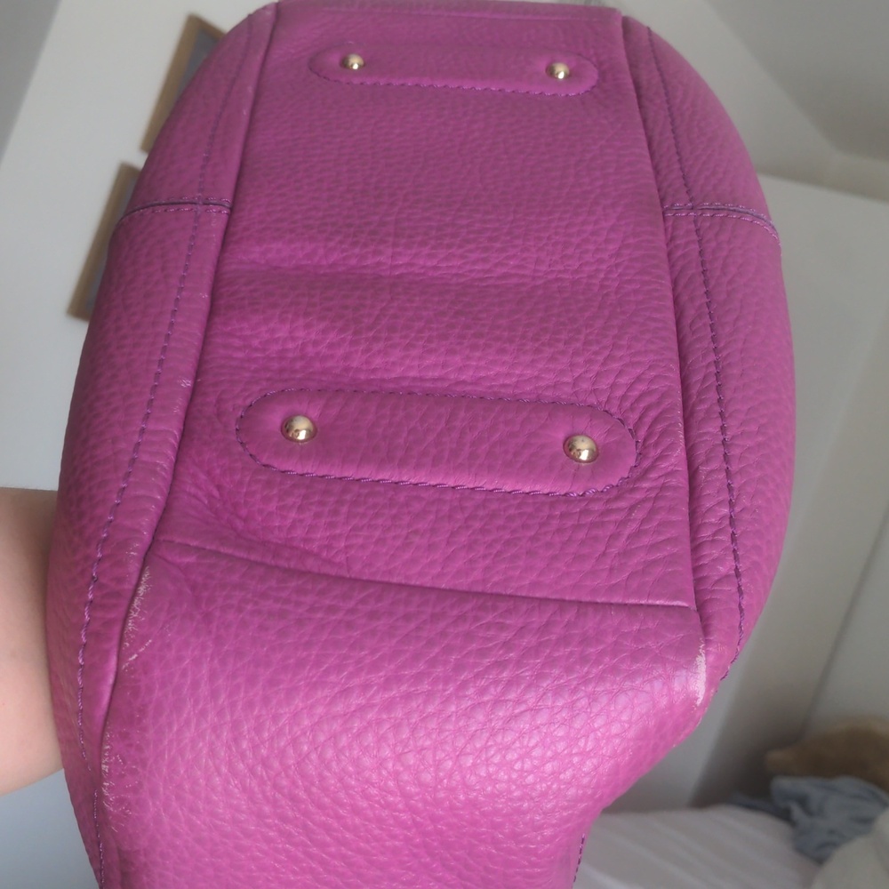 🍇 Cole Haan Hobo Bag LEATHER Purse Shoulder - Picture 8 of 14